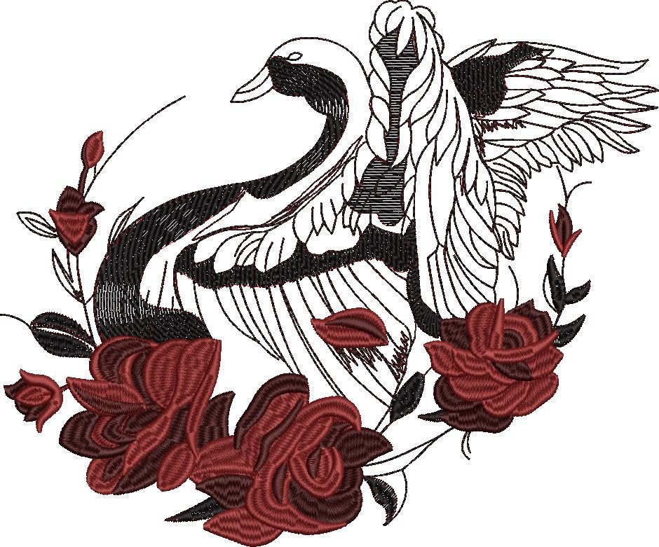 Floral Swan Floral Swan
