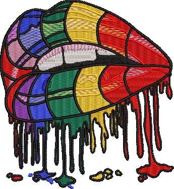 Rainbow lips