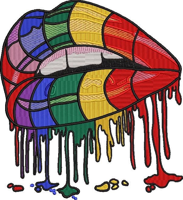 Rainbow lips