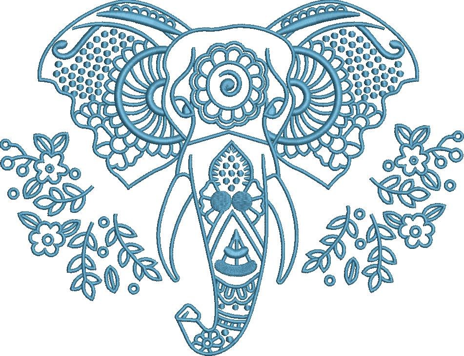 Floral Elephant Floral Elephant