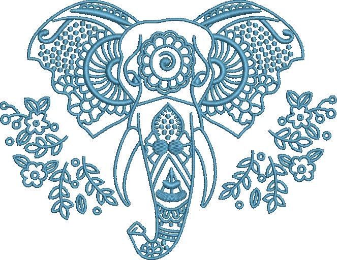 Floral Elephant Floral Elephant