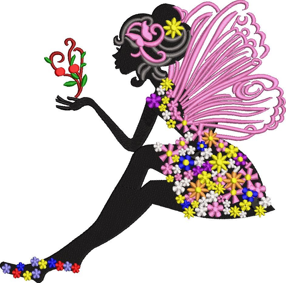 Floral Fairy with Butterfly Floral Fairy with Butterfly