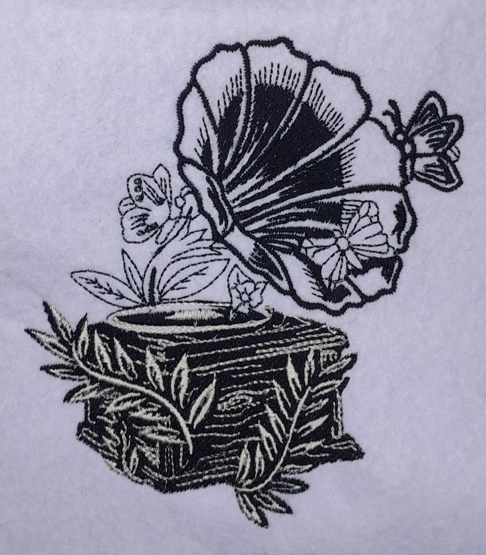 Floral Gramophone