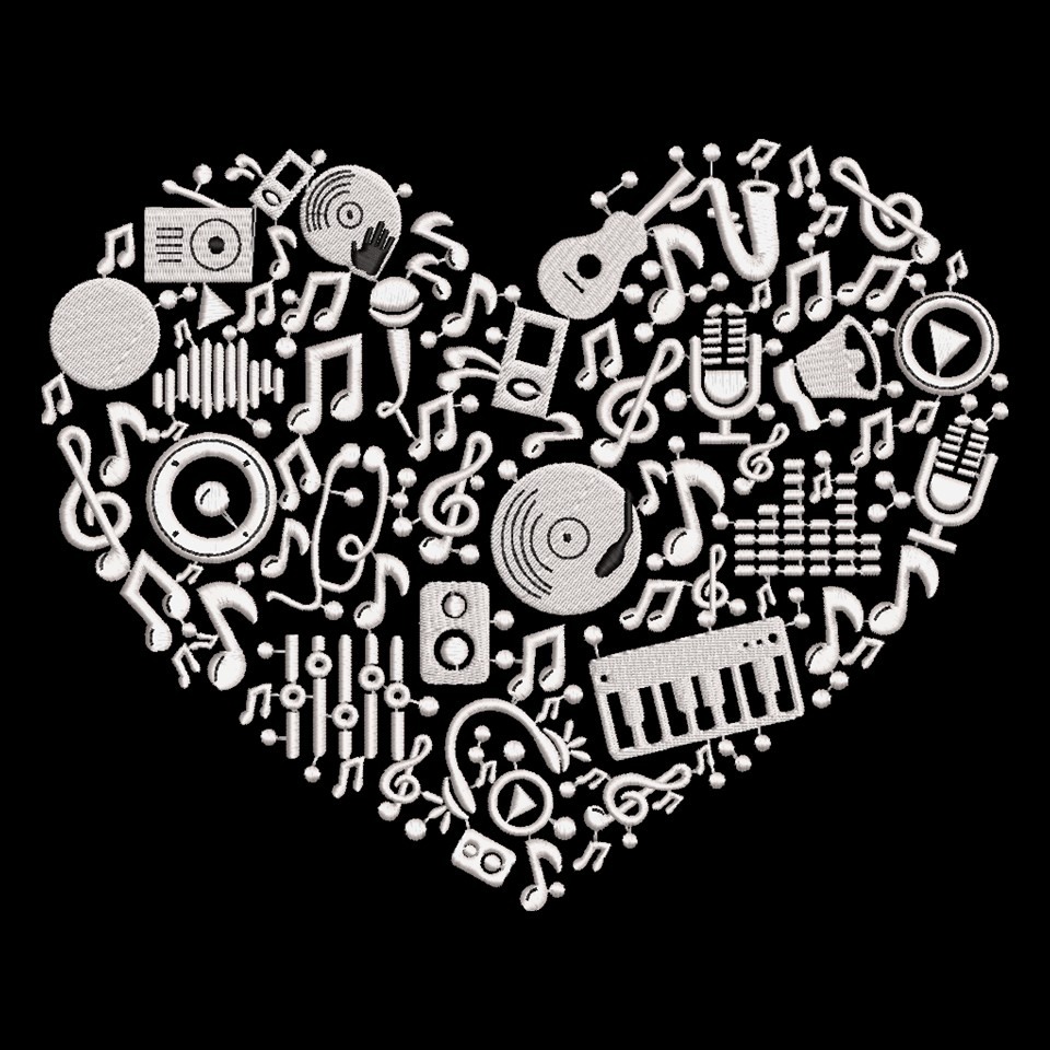 Music Heart Design Music Heart Design