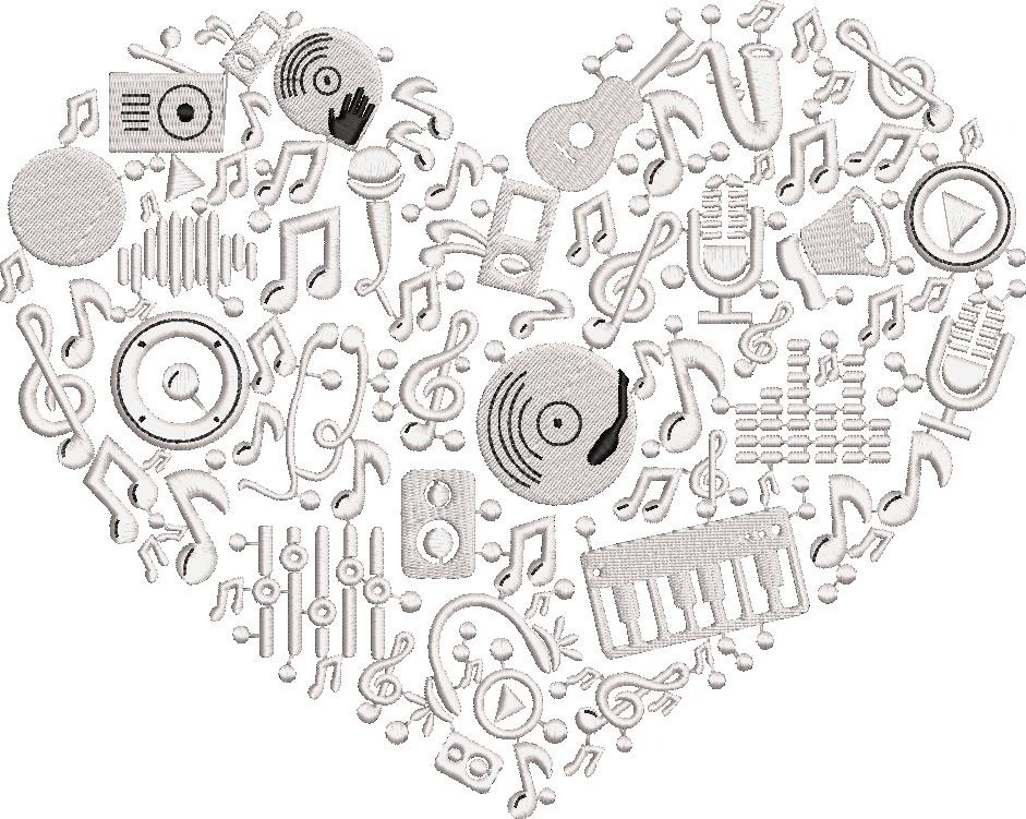 Music Heart Design Music Heart Design