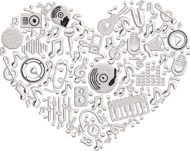 Music Heart Design Music Heart Design