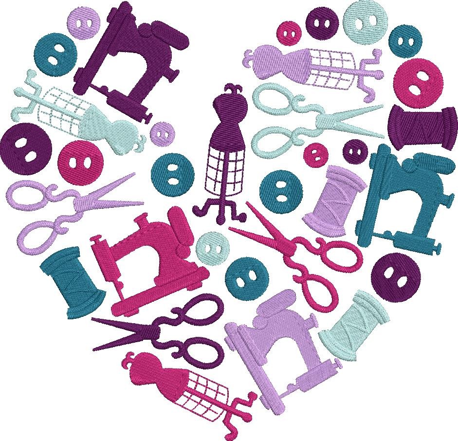 Sewing Heart Design Sewing Heart Design
