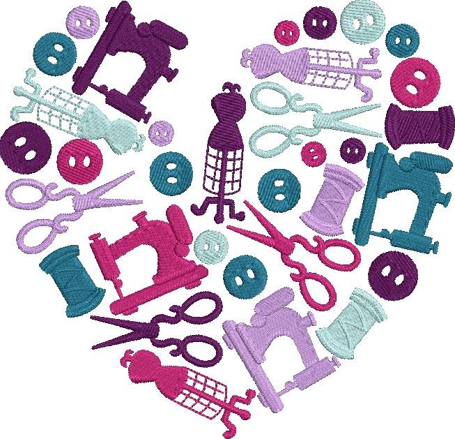 Sewing Heart Design Sewing Heart Design