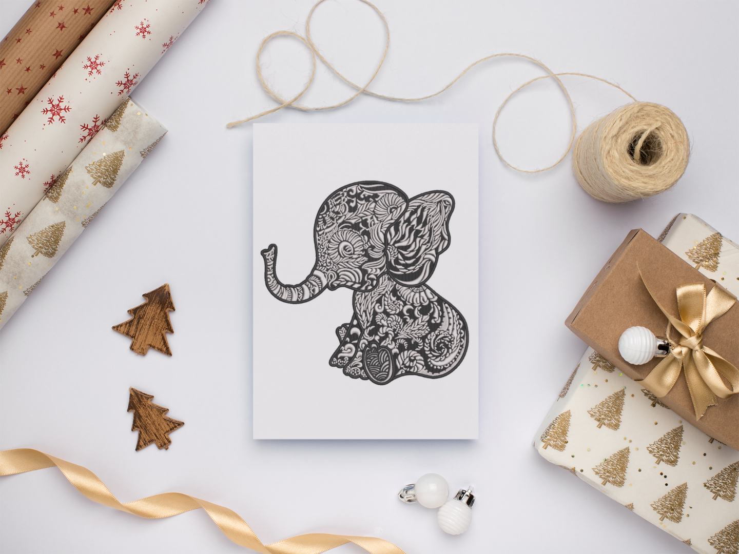 Baby Elephant Mandala Baby Elephant Mandala