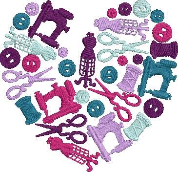 Sewing Heart Design Sewing Heart Design