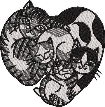 Cat Embroidery Pattern Cat Embroidery Pattern