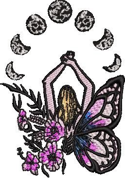Butterfly Girl Moon Phases Butterfly Girl Moon Phases