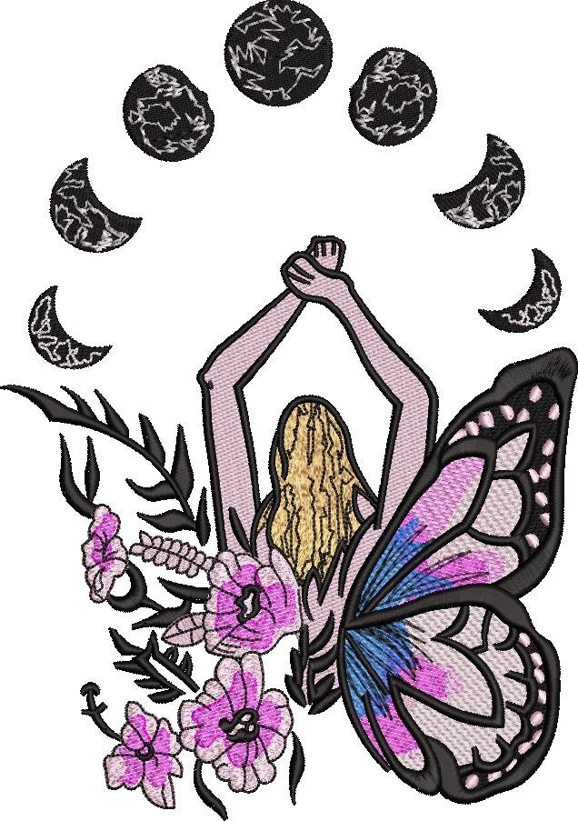 Butterfly Girl Moon Phases Butterfly Girl Moon Phases