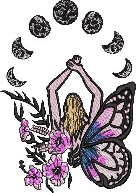 Butterfly Girl Moon Phases Butterfly Girl Moon Phases