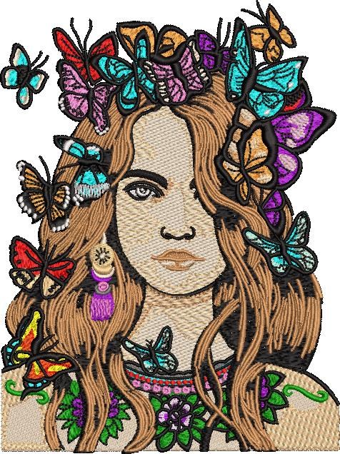 Girl Loves Butterfly