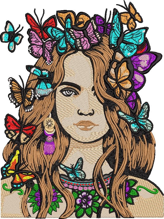 Girl Loves Butterfly