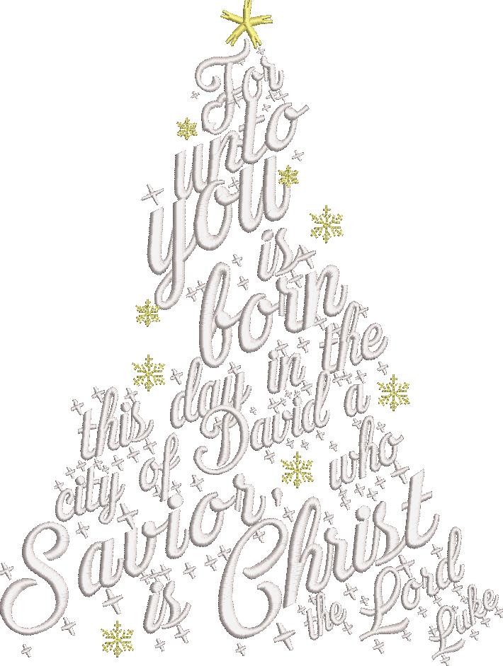 For Unto You Word Art