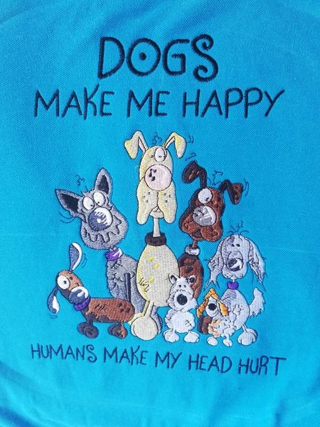 Dogs Make Me Happy Pattern Dogs Make Me Happy Pattern