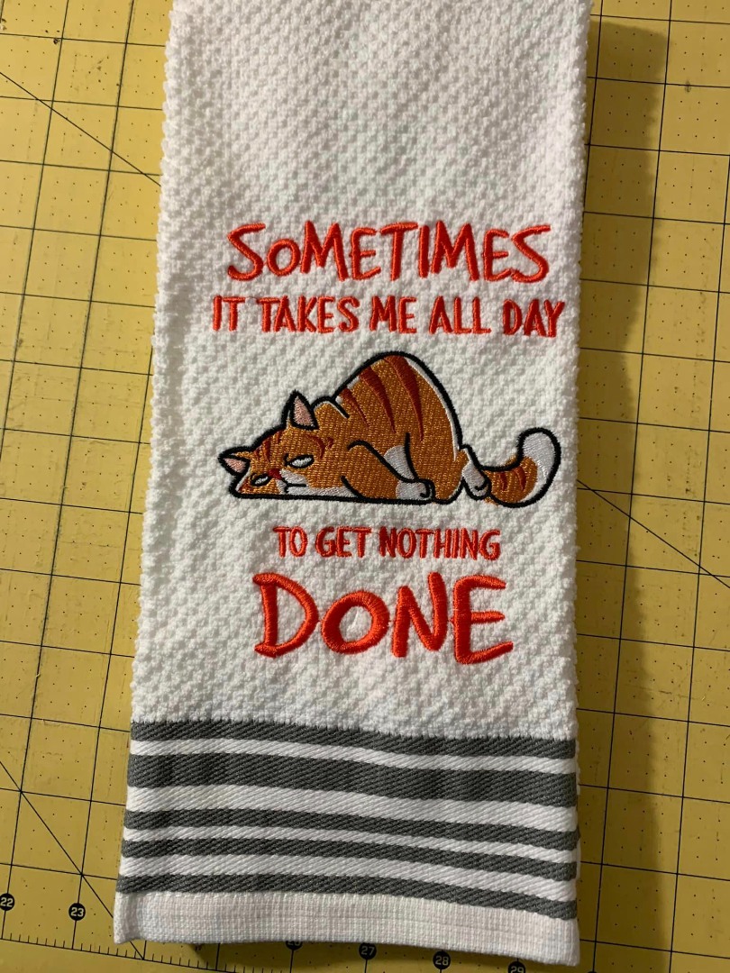 Get Nothing Done Cat Quote