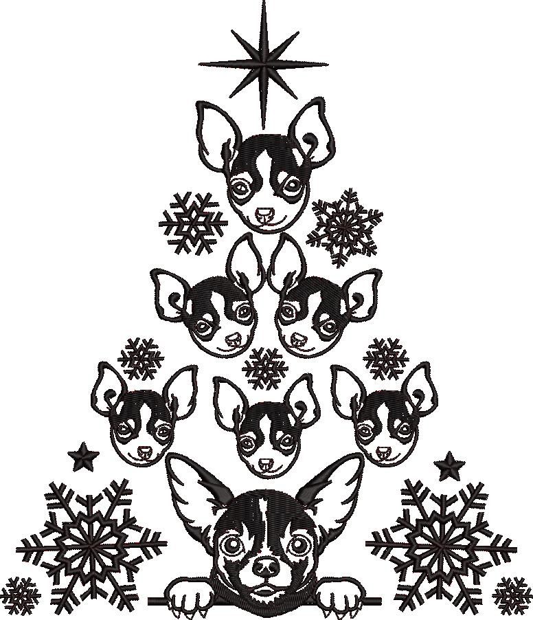 Chihuahua Christmas Tree Chihuahua Christmas Tree