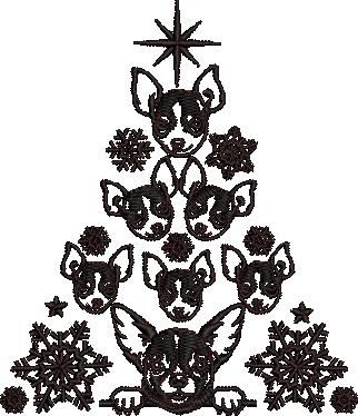 Chihuahua Christmas Tree Chihuahua Christmas Tree