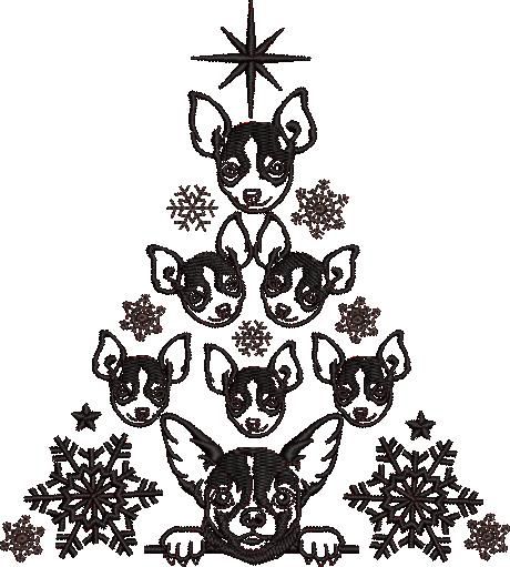 Chihuahua Christmas Tree Chihuahua Christmas Tree
