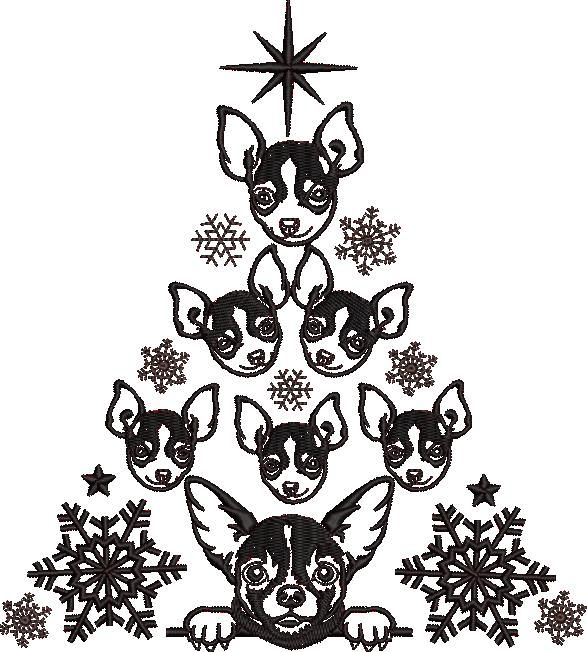 Chihuahua Christmas Tree Chihuahua Christmas Tree