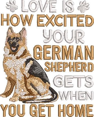 Love is your German Shepherd Dog