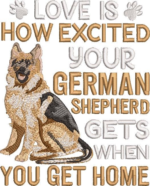 Love is your German Shepherd Dog