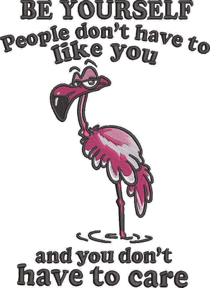 Be Yourself Flamingo Quote Be Yourself Flamingo Quote
