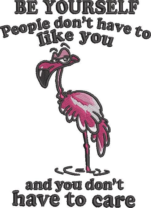 Be Yourself Flamingo Quote Be Yourself Flamingo Quote