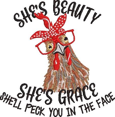 She is Beauty Chicken Quote She is Beauty Chicken Quote