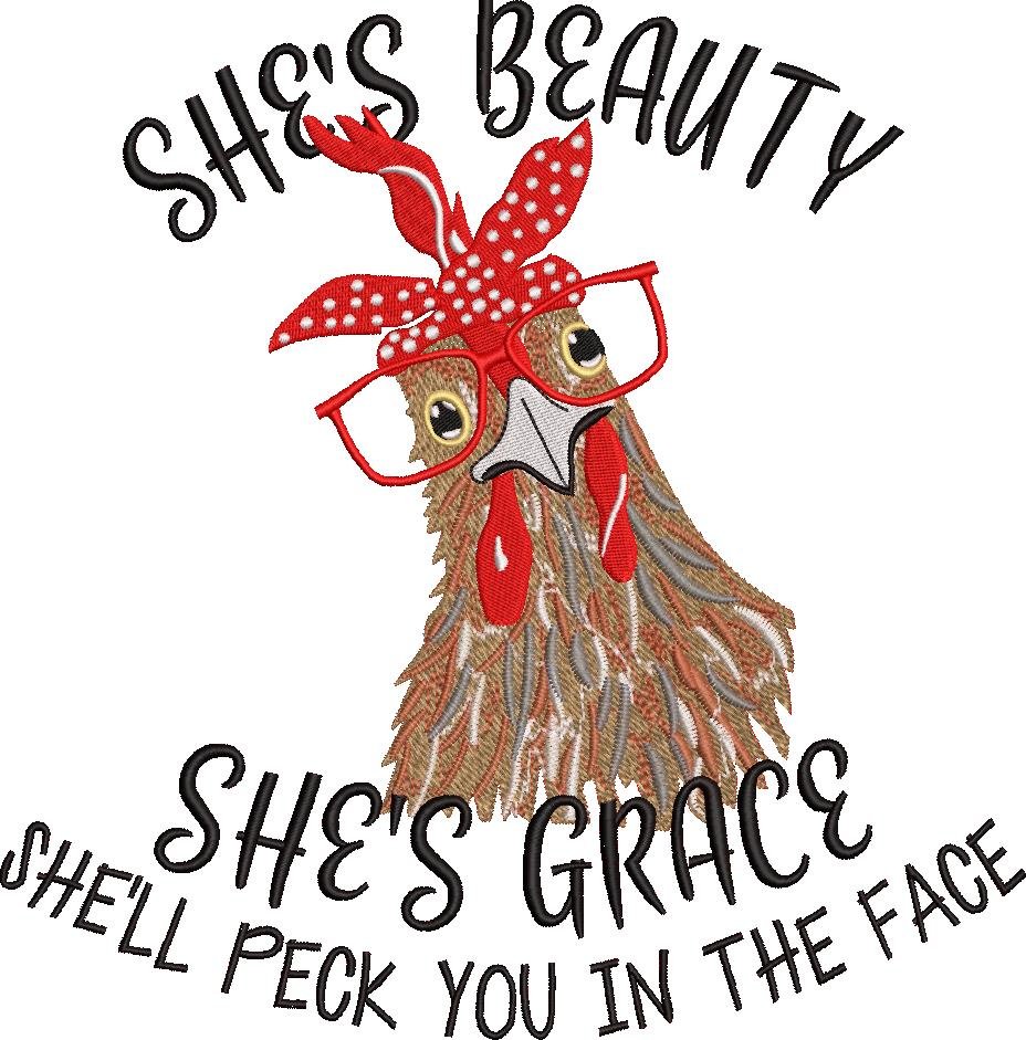 She is Beauty Chicken Quote She is Beauty Chicken Quote
