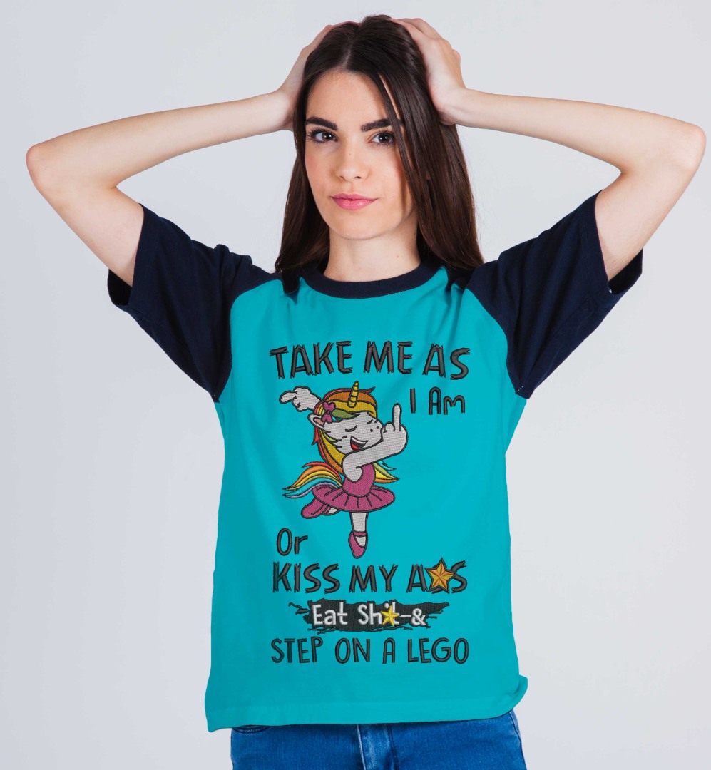Take Me As I Am Unicorn Funny Quote