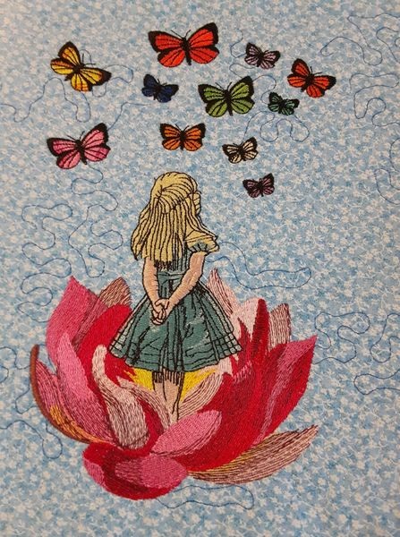 Girl Watching Butterflies Girl Watching Butterflies