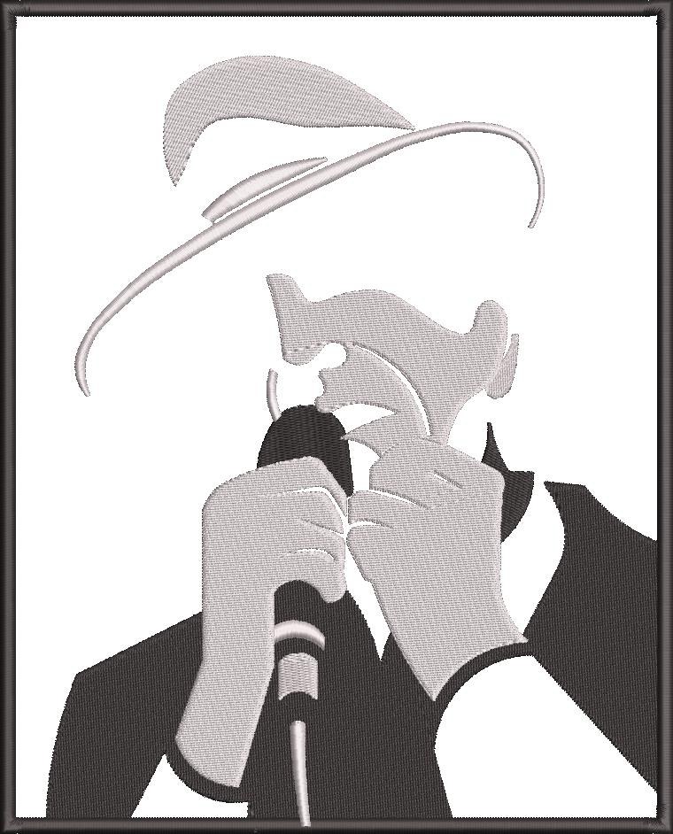 Leonard Cohen Silhouette Leonard Cohen Silhouette