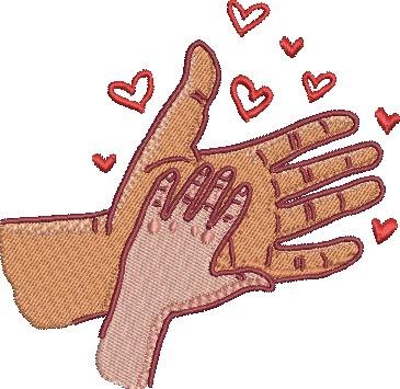Father And Child Hands