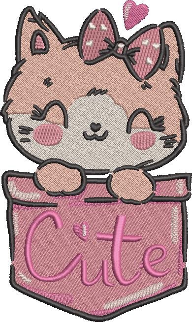 Cute Kitty In Pocket Cute Kitty In Pocket