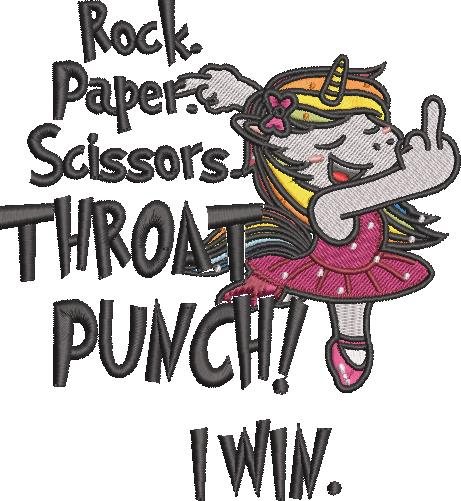Rock Paper Scissors Funny Unicorn Quote Rock Paper Scissors Funny Unicorn Quote