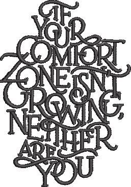Comfort Zone Isn't Growing Quote Comfort Zone Isn't Growing Quote