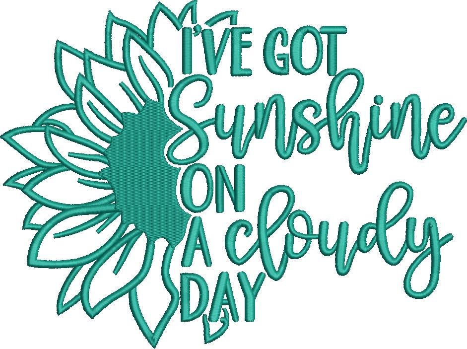 Cloudy Day Sunflower Quote Cloudy Day Sunflower Quote