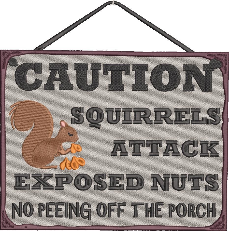 Squirrels Attack Exposed Nut