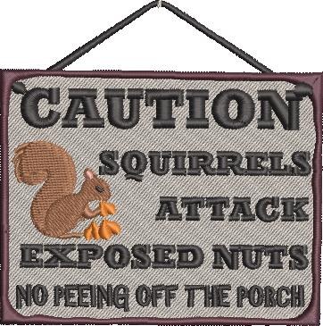 Squirrels Attack Exposed Nut
