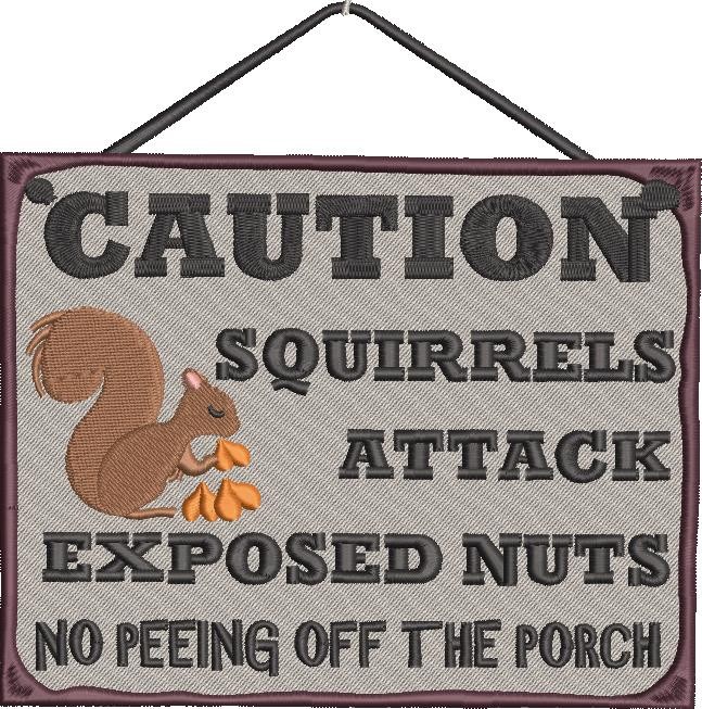Squirrels Attack Exposed Nut
