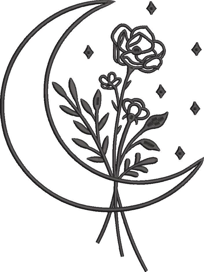 Flower In Crescent Flower In Crescent