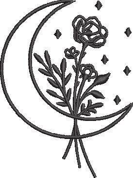 Flower In Crescent Flower In Crescent