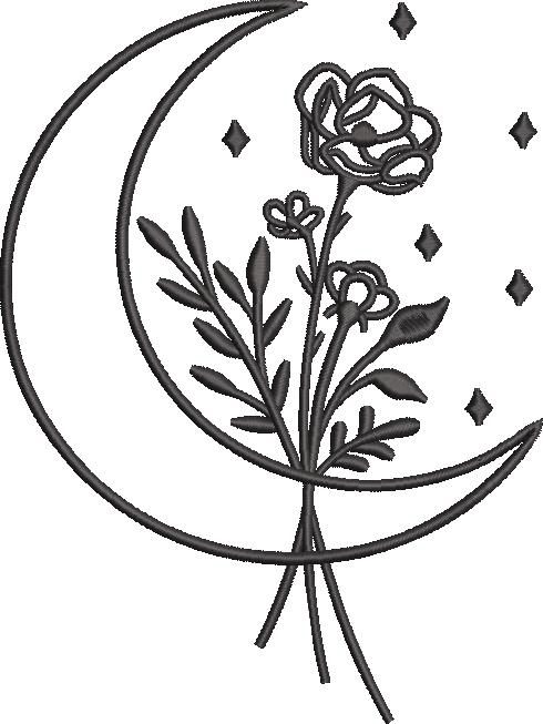 Flower In Crescent Flower In Crescent