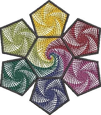 Floral Hexagon Pattern Floral Hexagon Pattern