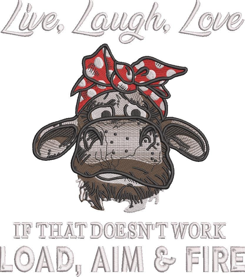 Load, Aim, Fire Funny Cow Quote