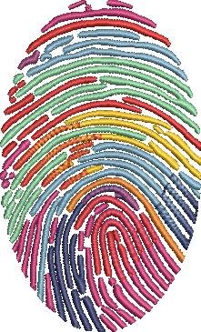 Colorful Thumb Print Colorful Thumb Print